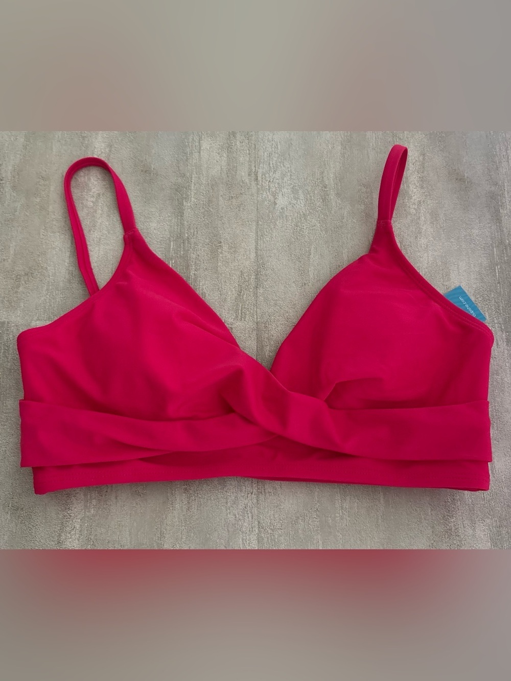 Cupshe Pink Twist-Front Bikini Top